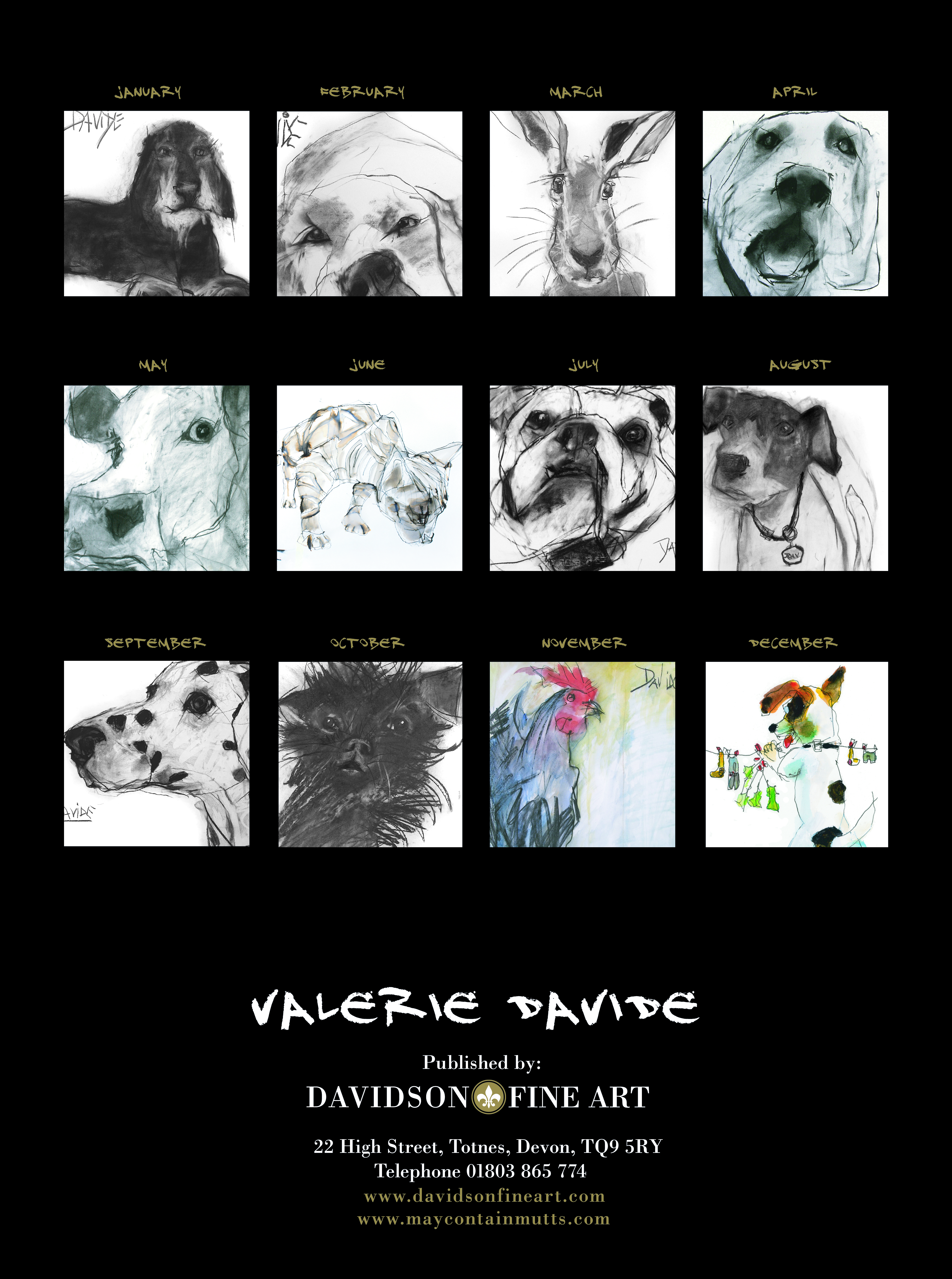 Valerie Davide Calendar back